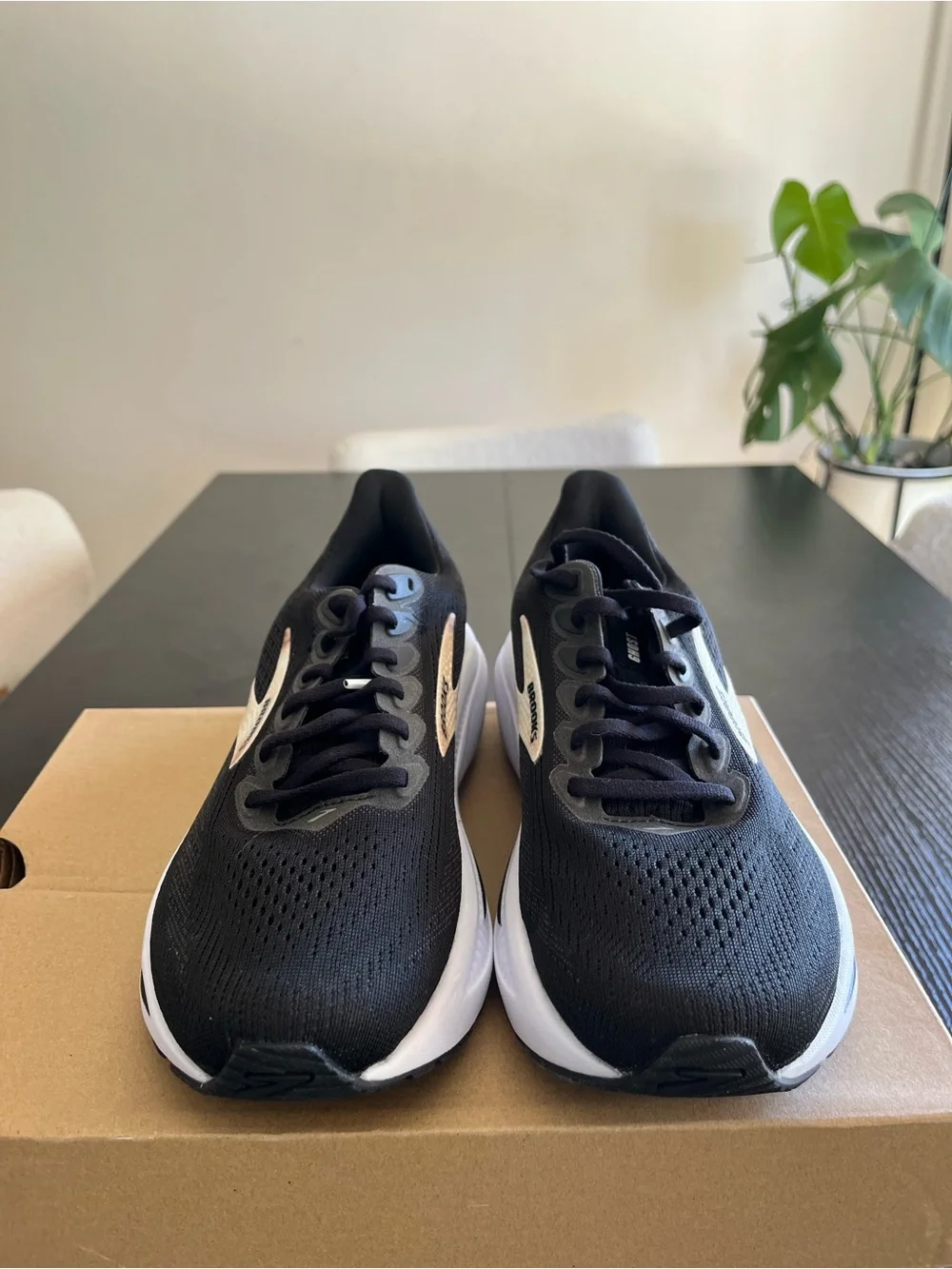 Brooks Black & White Ghost Running Shoes